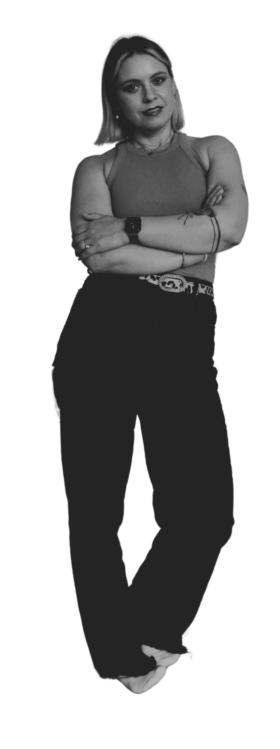 Full-body photo of Egle Venclovas, coaching presence with bold energy